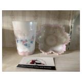 Vintage painted glass