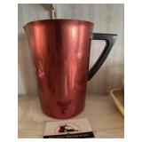Colored metal pitcher