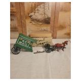 Cast iron mail wagon