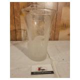 Thick glass Eagle vase