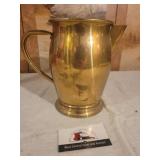 Vintage brass water pitcher