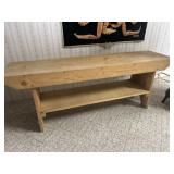 Wood bench