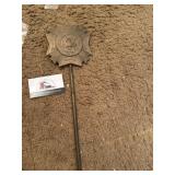 Brass grave marker