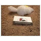 Hand carved stone ware turtle