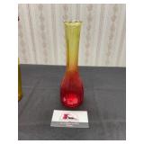 Amberina Glass Bud Vase