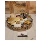 Vintage tray and perfumes