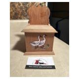 Vintage goose salt container