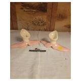 Ceramic candlestick holders