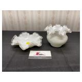 Fenton Ruffled Dishes