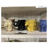Frankonoma elephant and donkey mugs