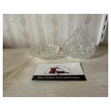 Crystal ring holder and and trinket box