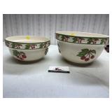 Vintage cherry bowls