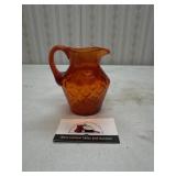Fenton diamond optic orange pitcher