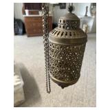 Brass moroccan swag hanging pendant