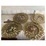 Brass butterfly frames