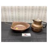 Metal Coffee Pot and Tray