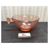Pink Depression Glass Mixing Bowl