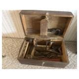 Carpenters box with tools