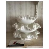 Fenton ruffle edge bowls