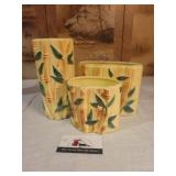 Ceramic bamboo vases