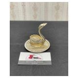 Silver plated Goose Dish
