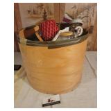 Basket with craft stuff