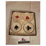 Suited glass ashtrays
