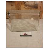 Thick glass bowl