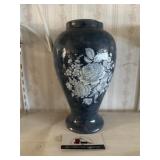 Blue floral vase