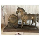 Vintage horse clock