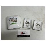 Lefton trinket box with dishes