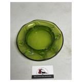 MCM green glass ash tray