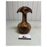 Empoli tortoise glass vase