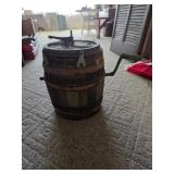 Vintage Wooden Barrel Butter Churn