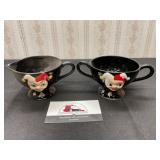 Ceramic Joker Cream and Sugar