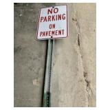 No parking on pavement