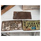 Vintage license plates