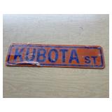 Kubota St Sign