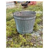 Galvanized bucket