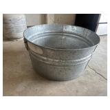 Galvanized tub