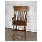 Wood high chair