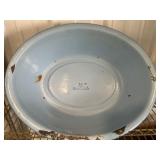 Blue Enamel Wash Tub