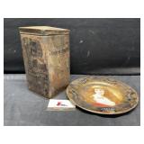 Vintage Tin and Tray