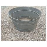 Galvanized tub
