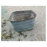 Galvanized tub