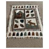 Quilted throw