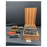 Vintage Tin Litho Train and Tracks