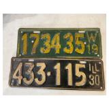 Vintage license plates
