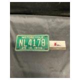 Iowa Motorcycle License Plate