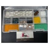 Metal bugle beads, seed beads